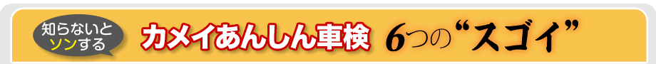 　6つの”スゴイ”